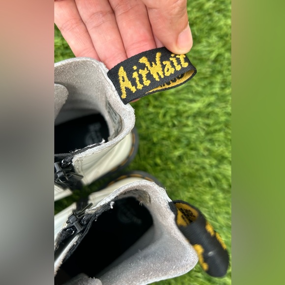 Dr. Martens White Air Wair Jadon Polished Smooth Boot SZ 7 - Picture 4 of 14